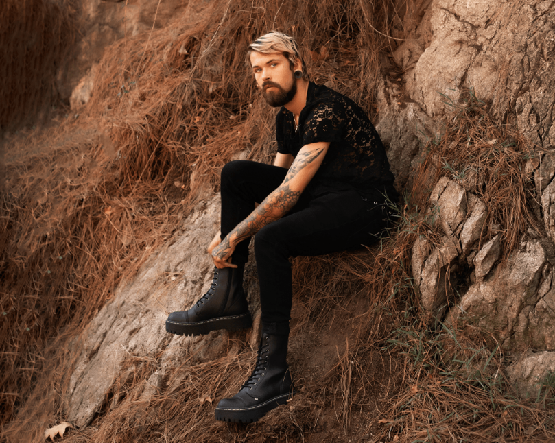 T.U.K. Footwear 10-Eye Double Decker Boot Women Black Footwear HP228206