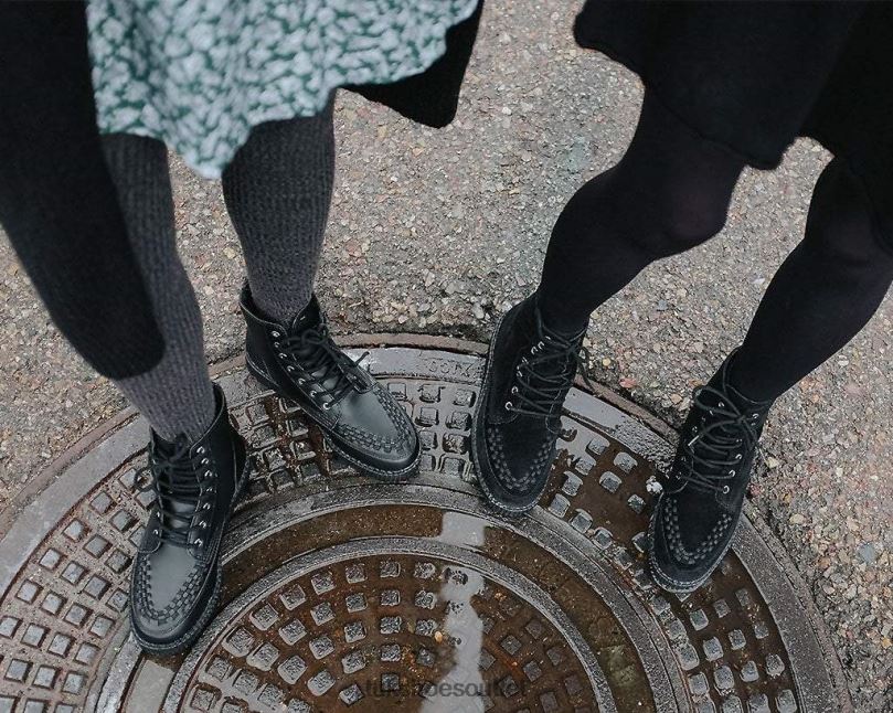 T.U.K. Footwear 7-Eye Viva Low Boot Women Black Footwear HP228225