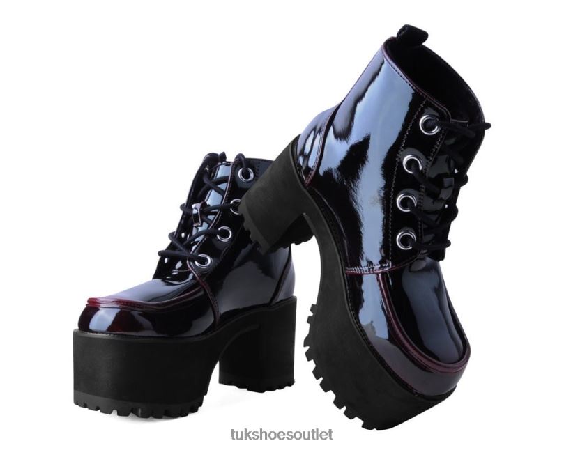 T.U.K. Footwear Gradient Nosebleed Women Burgundy Footwear HP228202