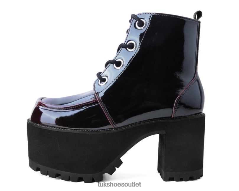 T.U.K. Footwear Gradient Nosebleed Women Burgundy Footwear HP228202