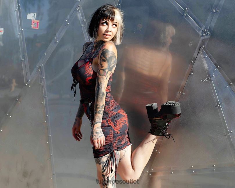 T.U.K. Footwear Gradient Nosebleed Women Burgundy Footwear HP228202