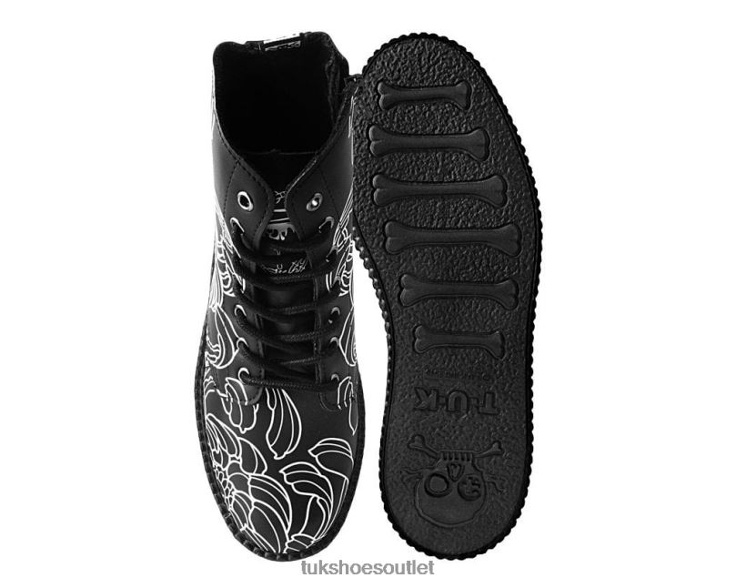 T.U.K. Footwear James Tran Boot Women Black/White Footwear HP228128