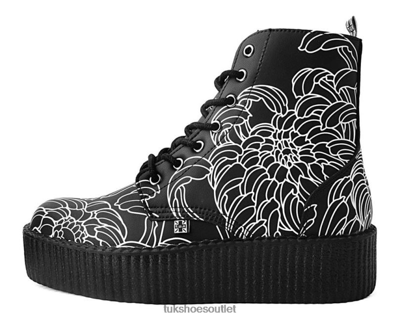 T.U.K. Footwear James Tran Boot Women Black/White Footwear HP228128