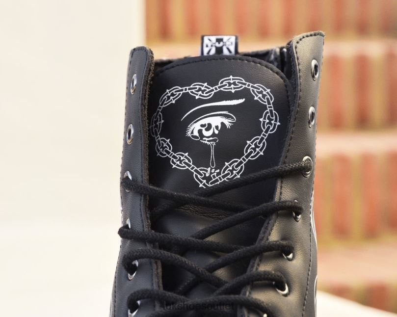 T.U.K. Footwear James Tran Boot Women Black/White Footwear HP228128