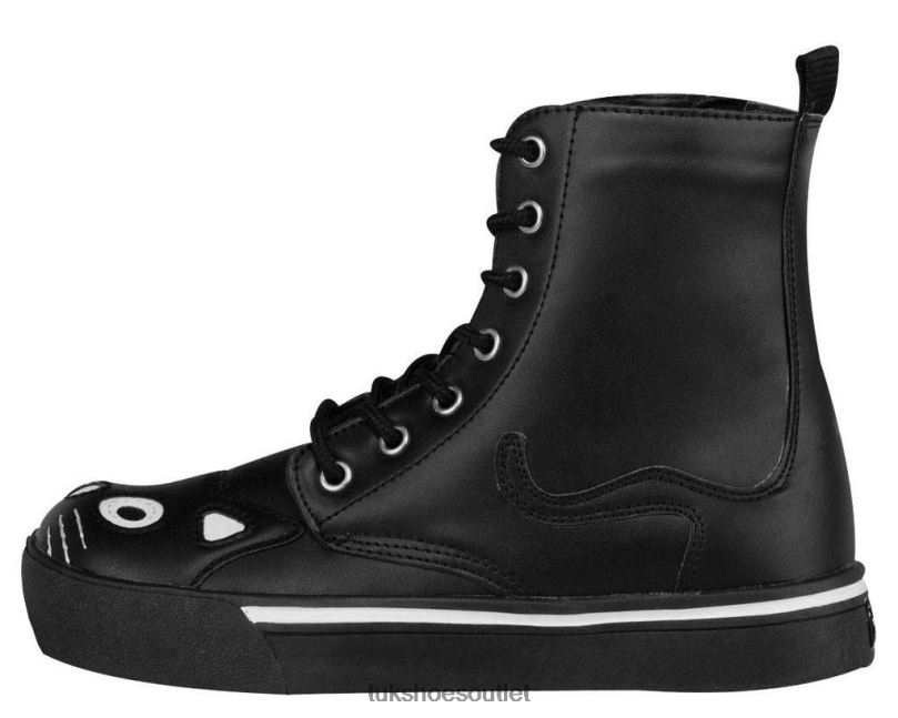 T.U.K. Footwear Kitty Sneaker Boot Women Black Footwear HP228226