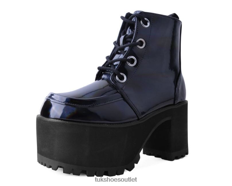 T.U.K. Footwear Prism Nosebleed Boot Women Black Footwear HP228194