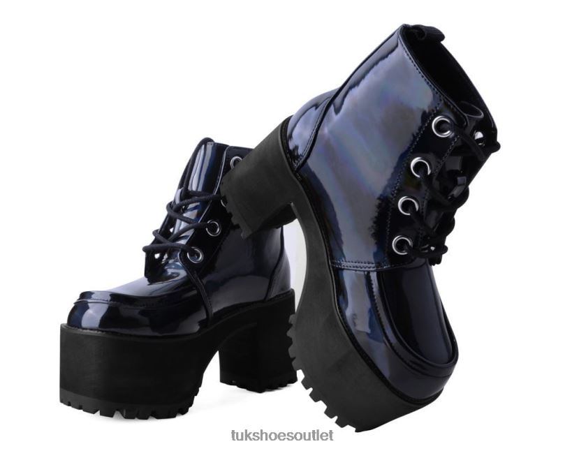 T.U.K. Footwear Prism Nosebleed Boot Women Black Footwear HP228194