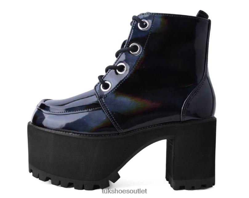 T.U.K. Footwear Prism Nosebleed Boot Women Black Footwear HP228194