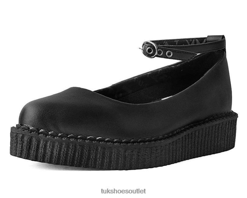 T.U.K. Footwear Ballet Creeper Women Black Footwear HP228138