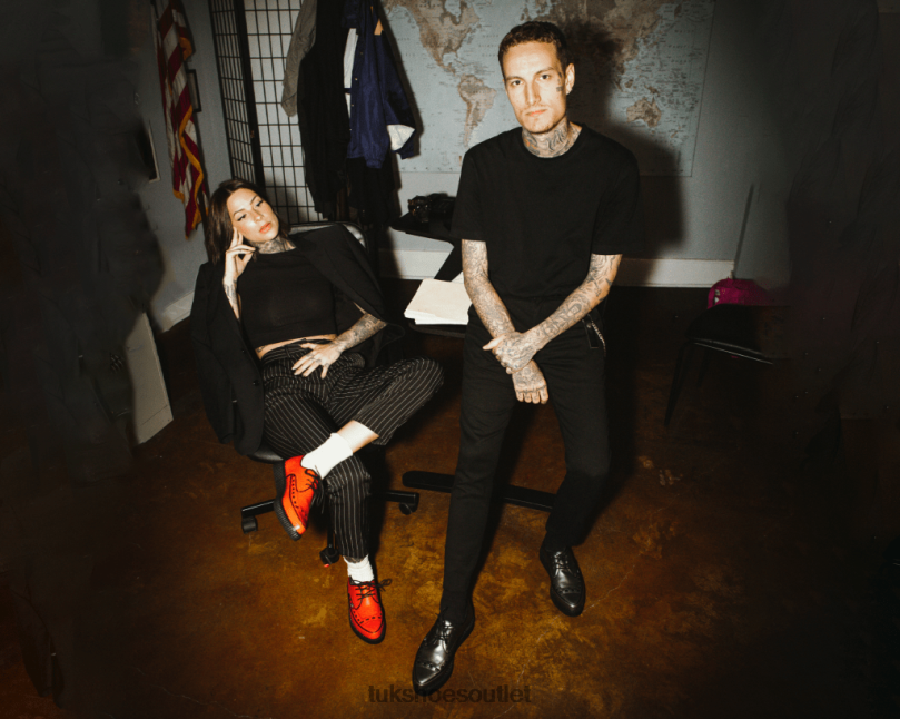 T.U.K. Footwear Lace Up Creeper Women Grey Footwear HP228117