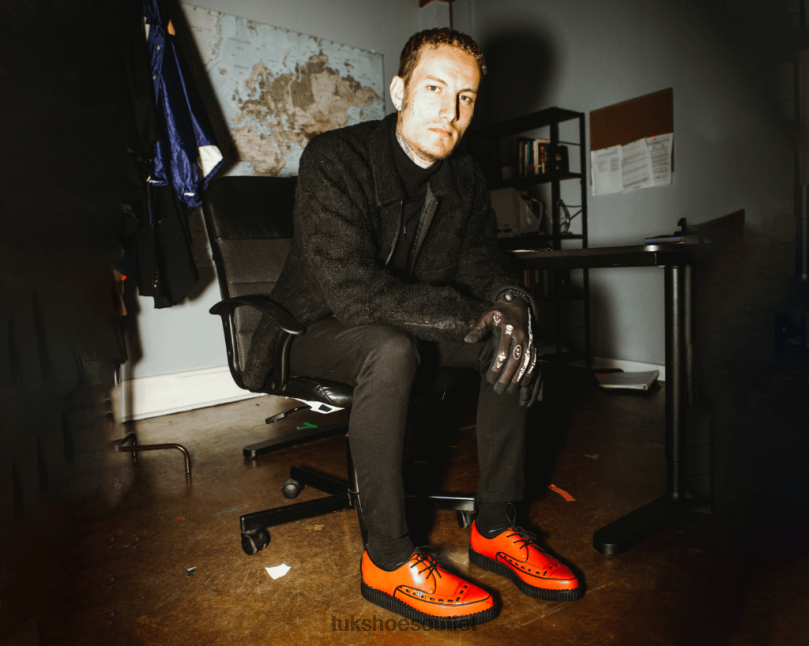 T.U.K. Footwear Lace Up Creeper Women Red Footwear HP228116