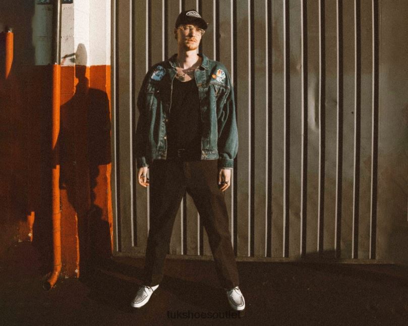 T.U.K. Footwear Leather Viva Mondo Creeper Women White Footwear HP22828