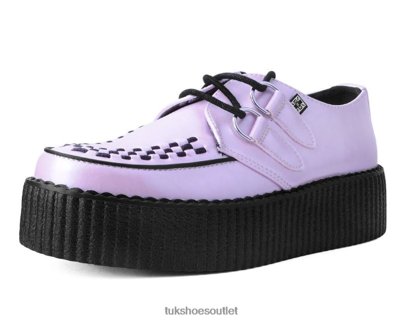T.U.K. Footwear Pearl Viva Mondo Creeper Women Pink Footwear HP2283