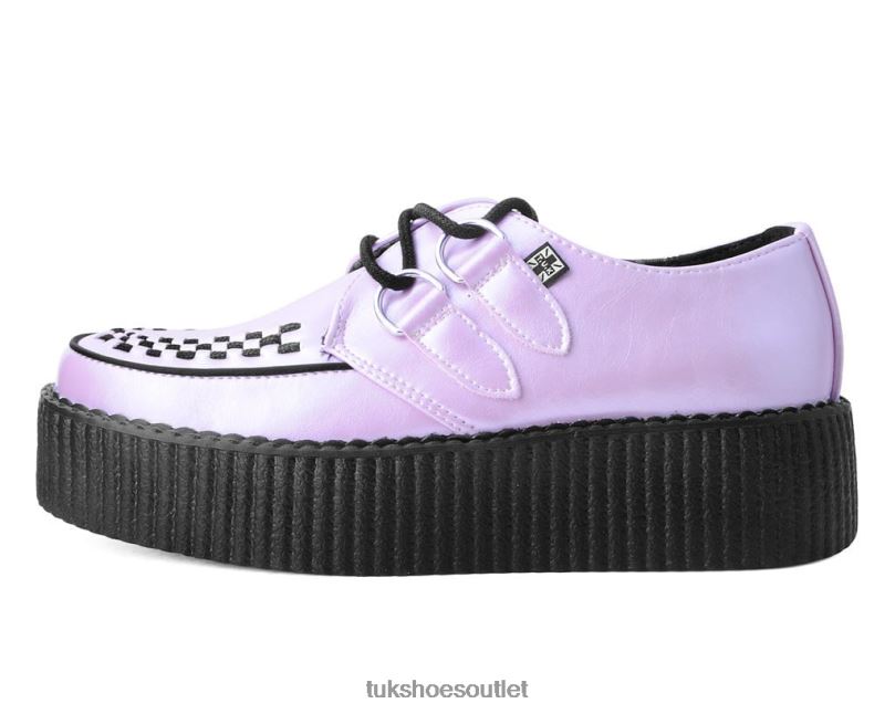 T.U.K. Footwear Pearl Viva Mondo Creeper Women Pink Footwear HP2283