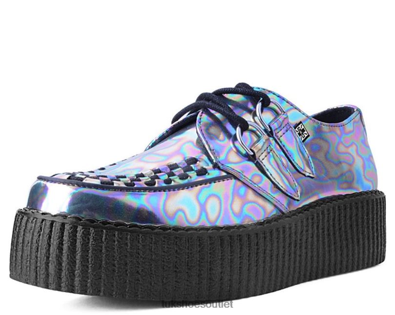 T.U.K. Footwear Slick Viva Mondo Creeper Women Chrome/Oil Footwear HP228125