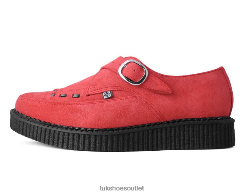 T.U.K. Footwear Suede Pointed Creeper Women Red Footwear HP22899