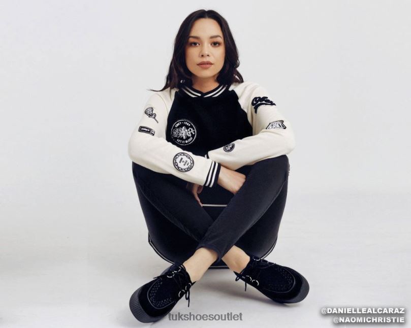 T.U.K. Footwear Suede Viva Mondo Creeper Women Black Footwear HP2281