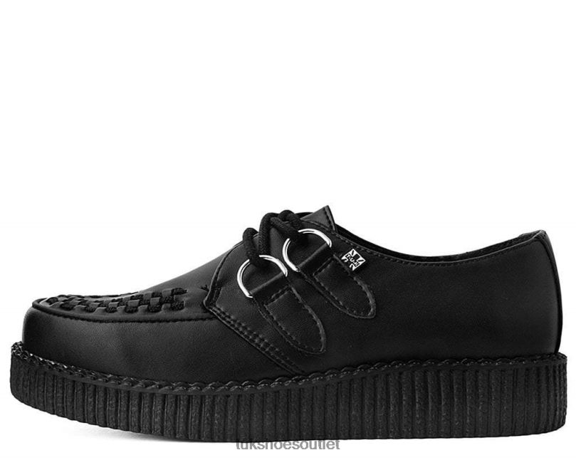 T.U.K. Footwear Viva Low Creeper Women Black Footwear HP22864