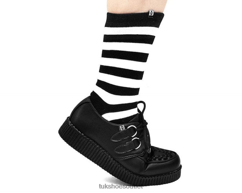 T.U.K. Footwear Viva Low Creeper Women Black Footwear HP22864