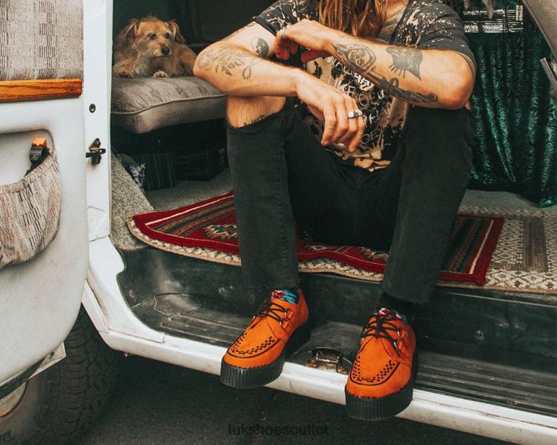 T.U.K. Footwear Viva Mondo Creeper Women Burnt Orange Footwear HP22848