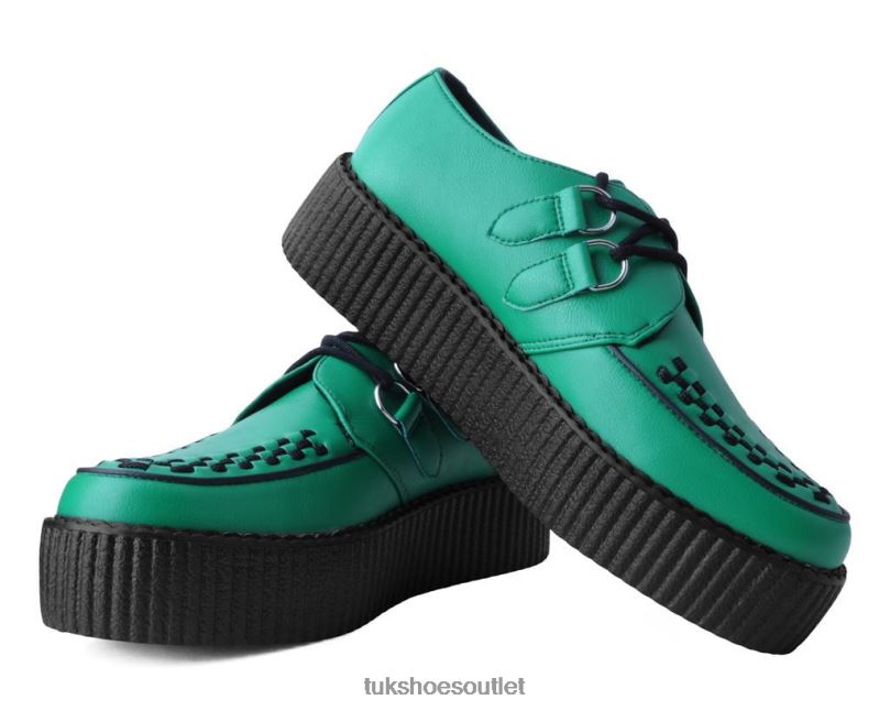 T.U.K. Footwear Viva Mondo Creeper Women Green Footwear HP22835