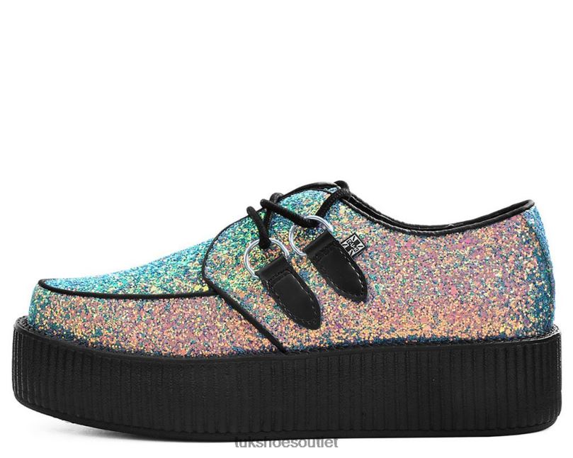 T.U.K. Footwear Viva Mondo Creeper Women Multiglitter Footwear HP228100