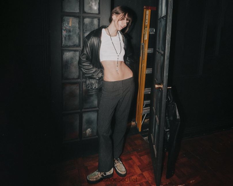 T.U.K. Footwear Viva Mondo Creeper Women Multiglitter Footwear HP228100