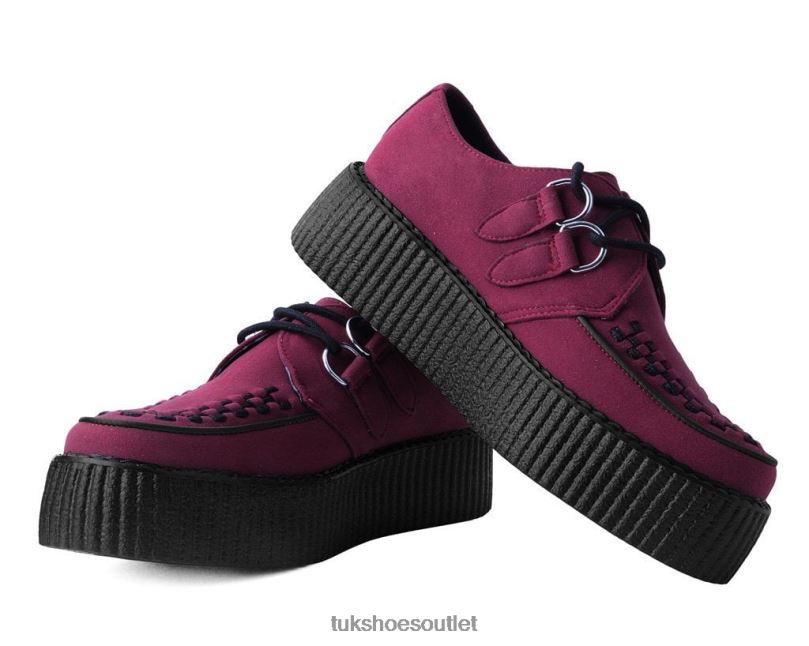 T.U.K. Footwear Viva Mondo Creeper Women Red Footwear HP22850