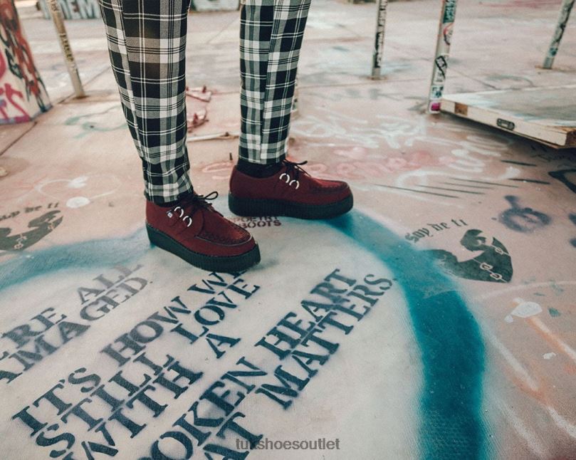 T.U.K. Footwear Viva Mondo Creeper Women Red Footwear HP22850