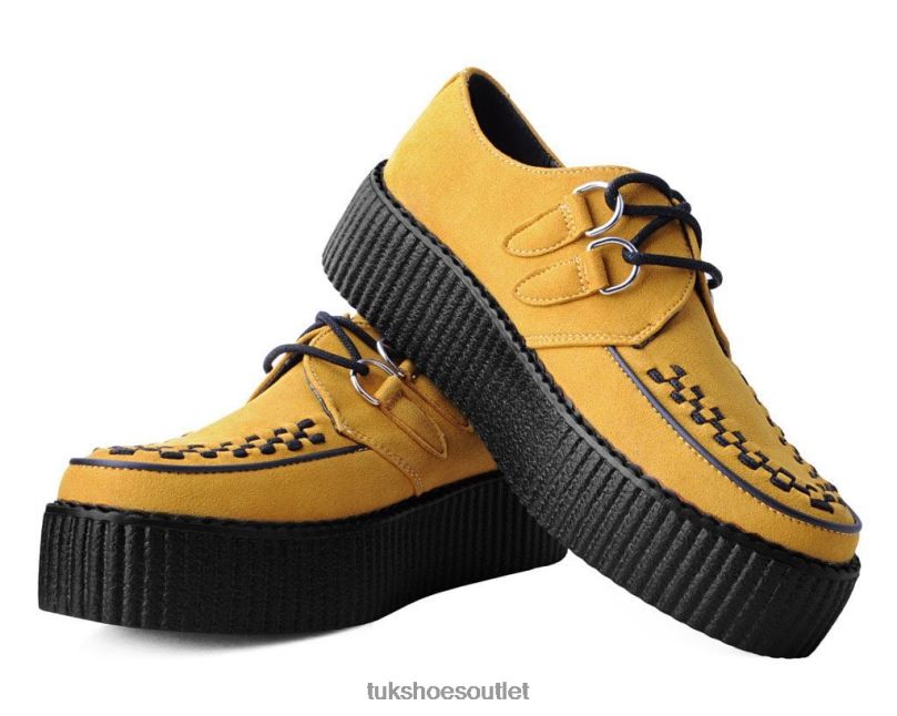 T.U.K. Footwear Viva Mondo Creeper Women Yellow Footwear HP22847