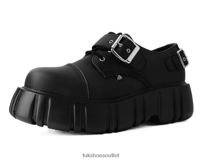 T.U.K. Footwear 2-Buckle Anarchic Airship Gibson Women Black Footwear HP228275
