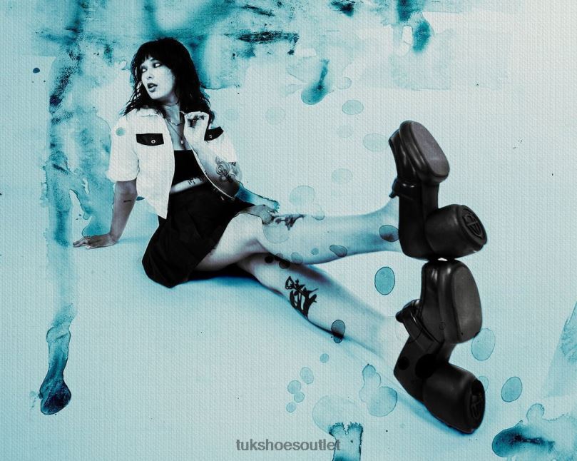 T.U.K. Footwear Bubble II Anarchic Loafer Women Black Footwear HP228190