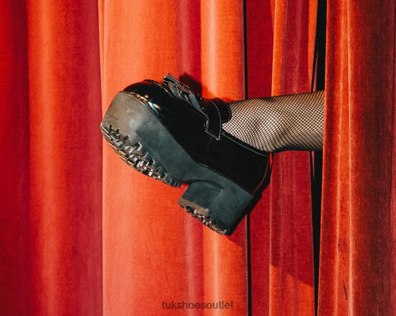 T.U.K. Footwear Haze Loafer Platform Women Black Footwear HP228294