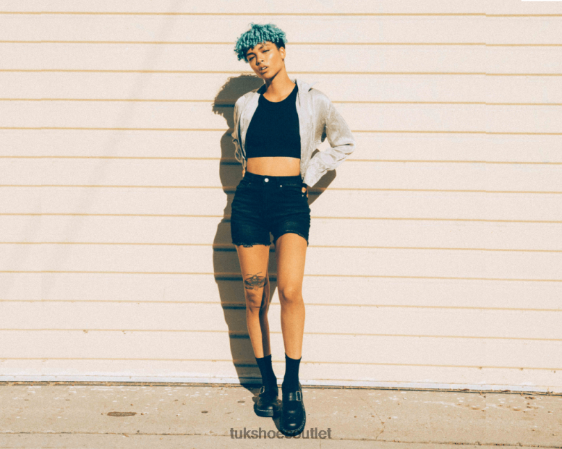 T.U.K. Footwear Brogue Mary Jane Women Black Footwear HP228178