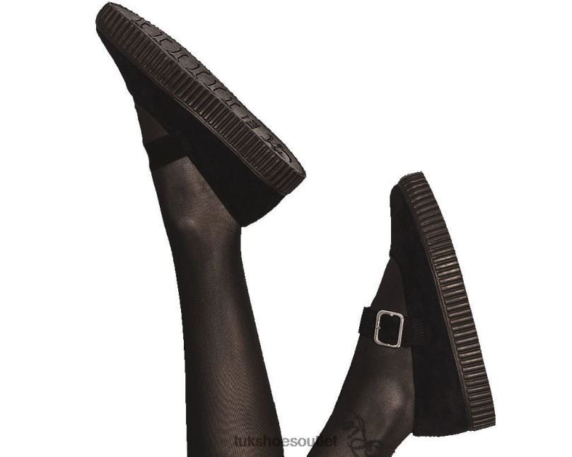 T.U.K. Footwear Pointed EZC Mary Jane Women Black Footwear HP228148