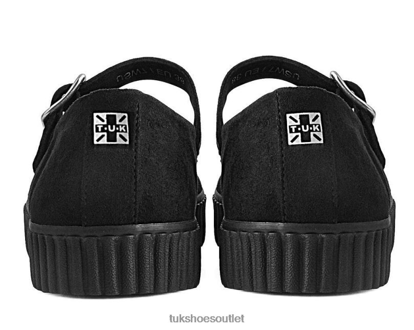 T.U.K. Footwear Pointed EZC Mary Jane Women Black Footwear HP228148