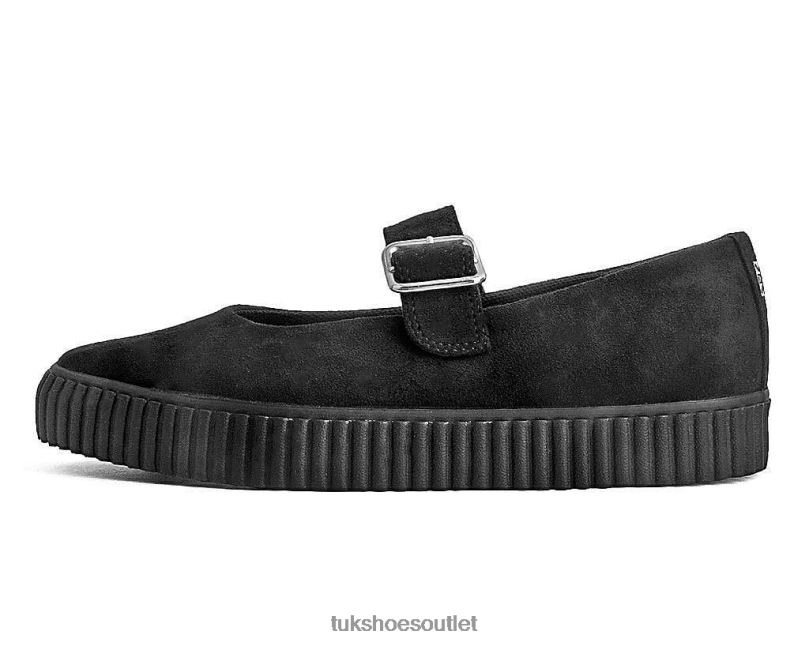 T.U.K. Footwear Pointed EZC Mary Jane Women Black Footwear HP228148