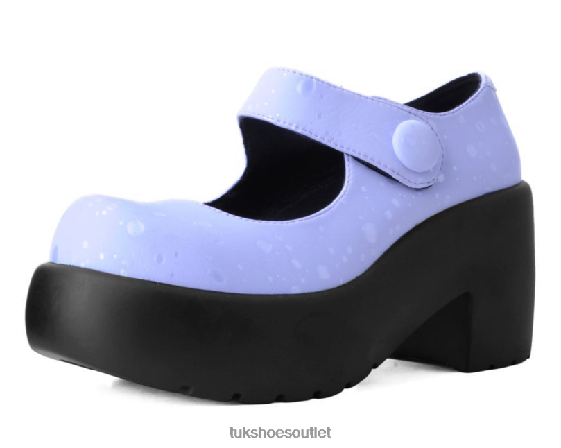 T.U.K. Footwear Raindrop Bubble Mary Jane Women Purple Footwear HP22888