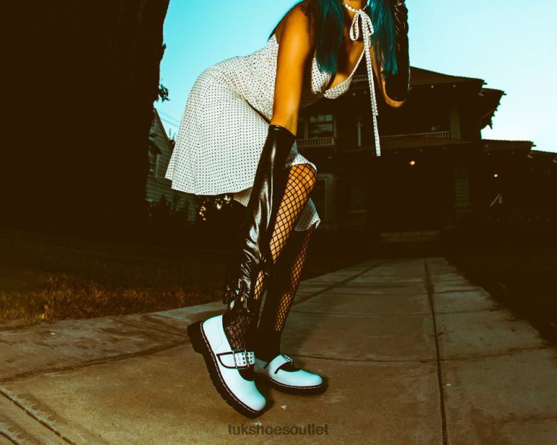 T.U.K. Footwear Trim 3-Prong Anarchic Mary Jane Women Black/White Footwear HP228184