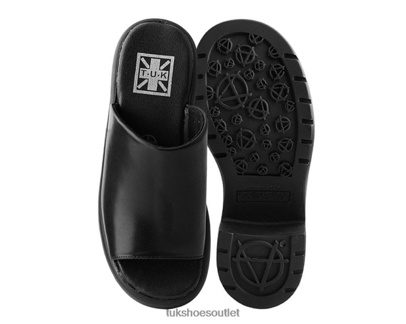 T.U.K. Footwear Bubble Mule Heel Women Black Footwear HP228278