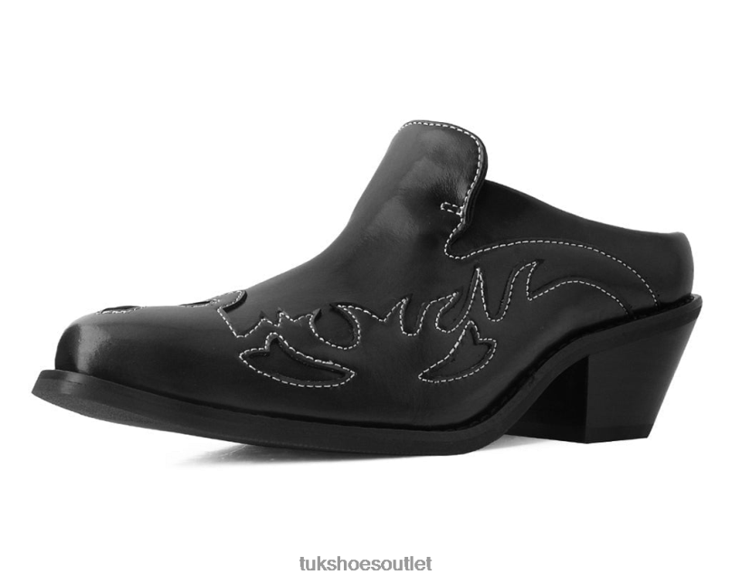 T.U.K. Footwear Flame Western Mule Women Black Footwear HP228209