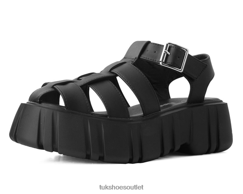 T.U.K. Footwear Gladiator Anarchic Airship Sandal Women Black Footwear HP228274