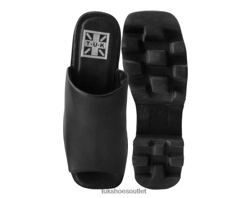 T.U.K. Footwear Square Dino Mule Women Black Footwear HP228308