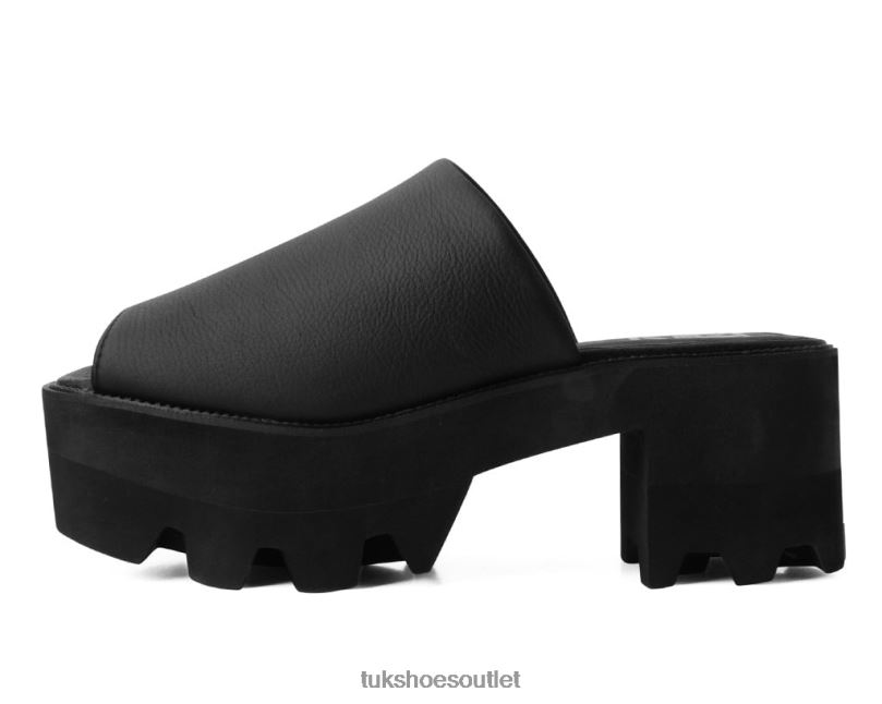 T.U.K. Footwear Square Dino Mule Women Black Footwear HP228308