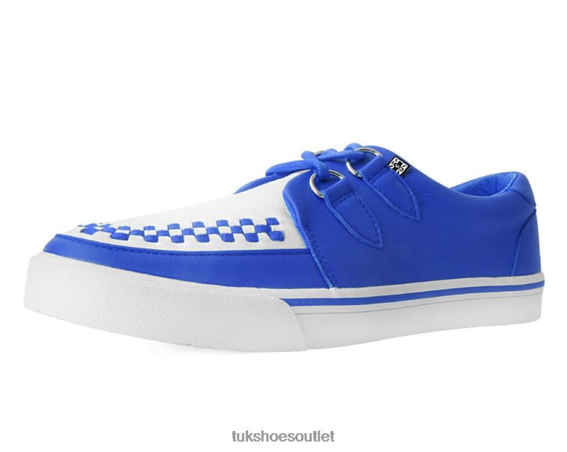 T.U.K. Footwear 2-Ring Creeper Sneaker Women Blue/White Footwear HP228258
