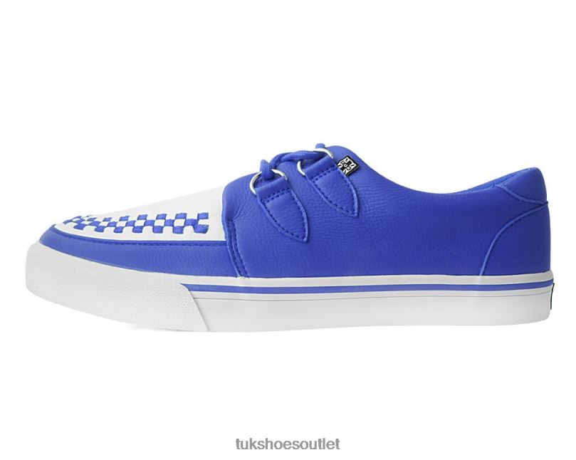 T.U.K. Footwear 2-Ring Creeper Sneaker Women Blue/White Footwear HP228258