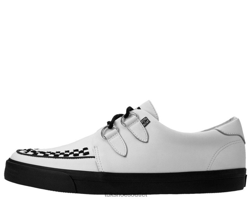 T.U.K. Footwear Leather D-Ring Sneaker Women White Footwear HP228254