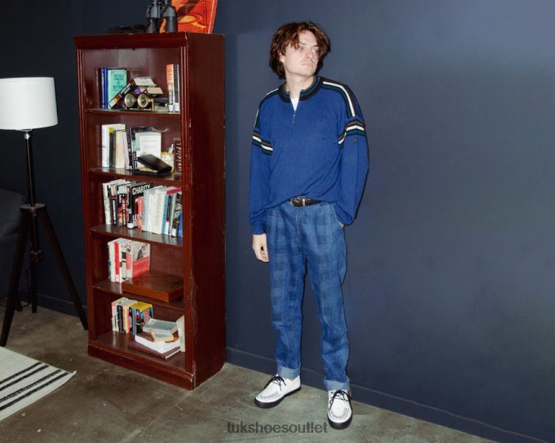 T.U.K. Footwear Leather D-Ring Sneaker Women White Footwear HP228254