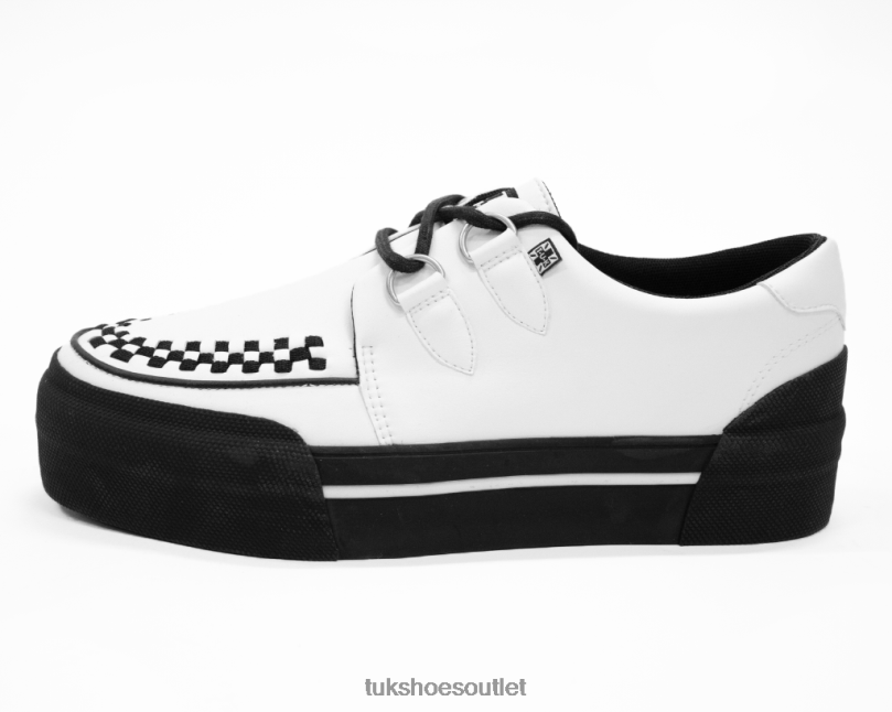 T.U.K. Footwear Platform Creeper Sneaker Women White Footwear HP228255