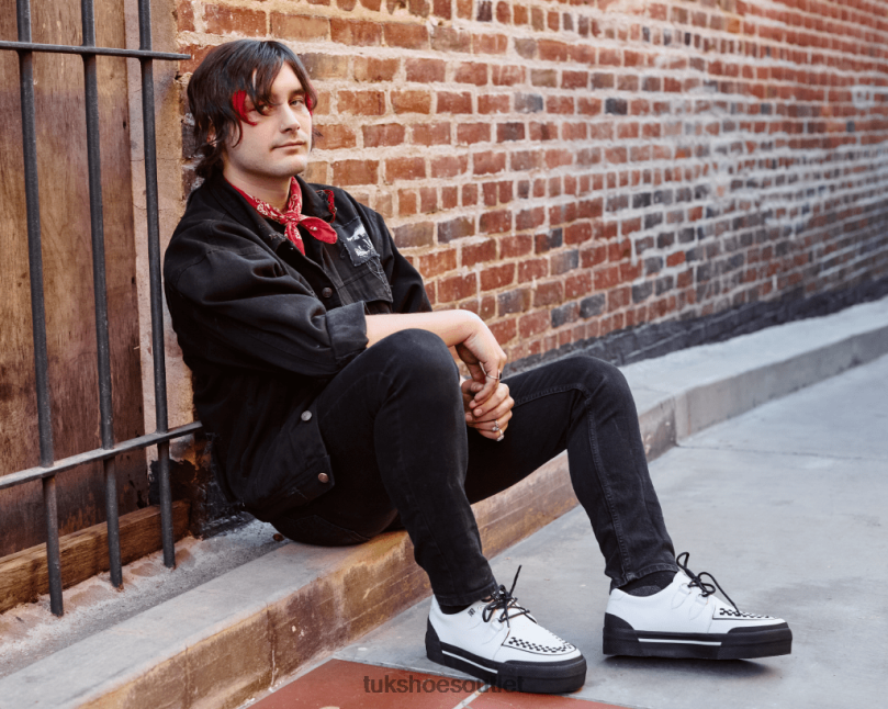 T.U.K. Footwear Platform Creeper Sneaker Women White Footwear HP228255